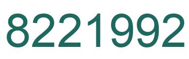 Número 8221992 imagen verde