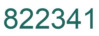 Número 822341 imagen verde