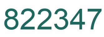 Número 822347 imagen verde