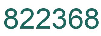 Number 822368 green image