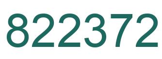Number 822372 green image