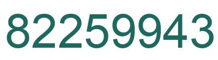 Número 82259943 imagen verde