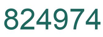 Número 824974 imagen verde