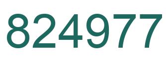 Número 824977 imagen verde