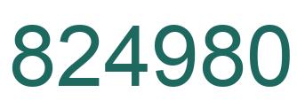 Número 824980 imagen verde
