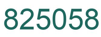 Número 825058 imagen verde