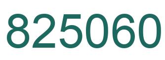 Número 825060 imagen verde