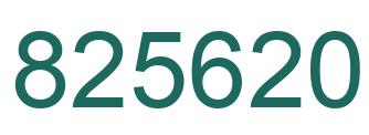 Número 825620 imagen verde