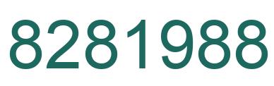 Número 8281988 imagen verde