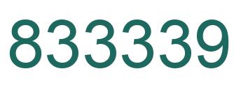 Número 833339 imagen verde
