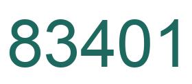 Número 83401 imagen verde