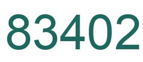 Número 83402 imagen verde