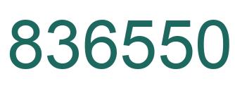 Number 836550 green image