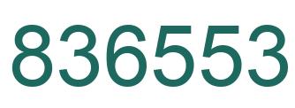 Number 836553 green image