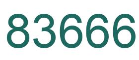 Número 83666 imagen verde