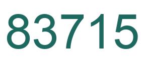 Number 83715 green image