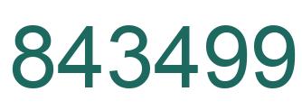 Número 843499 imagen verde