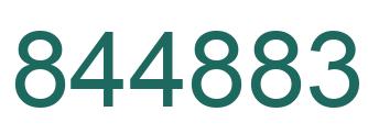 Número 844883 imagen verde