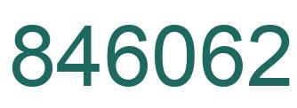 Número 846062 imagen verde