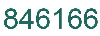 Number 846166 green image