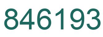 Número 846193 imagen verde