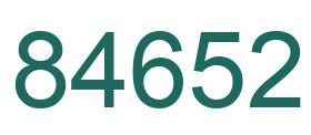 Número 84652 imagen verde