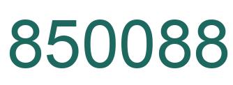 Número 850088 imagen verde