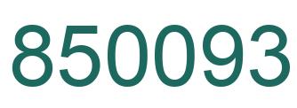 Número 850093 imagen verde