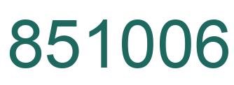 Número 851006 imagen verde