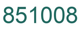 Número 851008 imagen verde