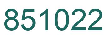 Número 851022 imagen verde