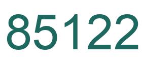 Number 85122 green image