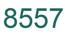 Number 8557 green image