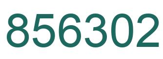 Number 856302 green image