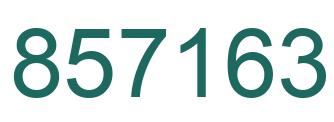 Number 857163 green image