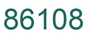 Number 86108 green image