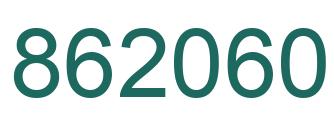Número 862060 imagen verde
