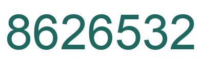Número 8626532 imagen verde
