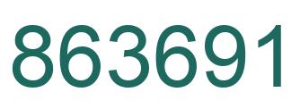 Número 863691 imagen verde