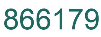 Number 866179 green image