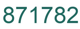 Número 871782 imagen verde