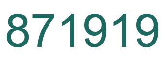 Número 871919 imagen verde