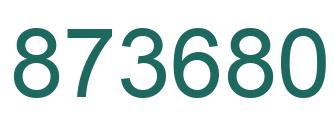 Número 873680 imagen verde