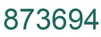 Número 873694 imagen verde