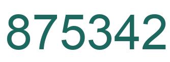 Número 875342 imagen verde