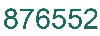 Number 876552 green image