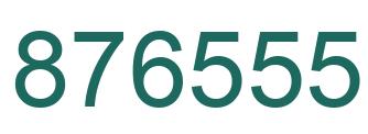 Number 876555 green image