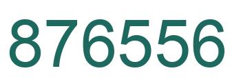 Number 876556 green image