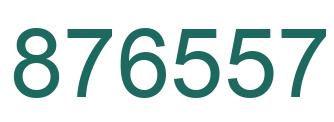 Number 876557 green image
