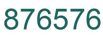 Number 876576 green image